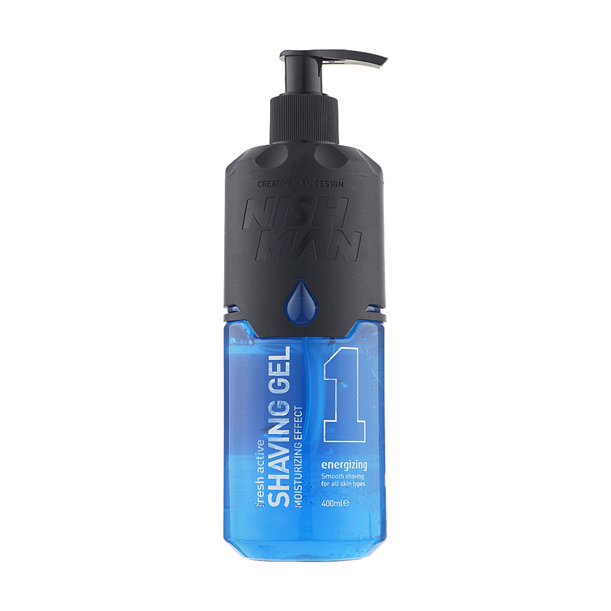 Чоловічий гель для гоління Nishman No.1 Fresh Active Energizing Shaving Gel, 400 мл